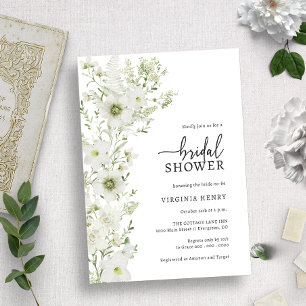Elegant Greenery Bridal Shower Invitation