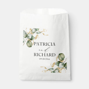 Elegant Greenery Eucalyptus Wedding Favour Bags