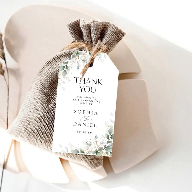 Elegant Greenery Floral Gift Tag (Creator Uploaded)