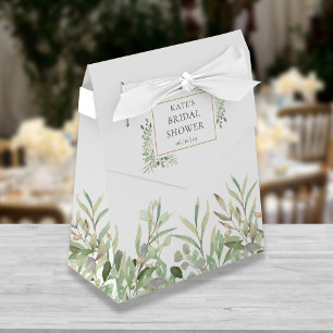 Elegant Greenery Foliage Bridal Shower Favour Box