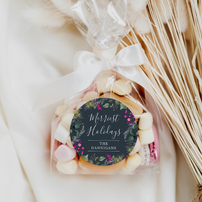 Elegant Greenery Merry Christmas Sticker  (Creator Uploaded)