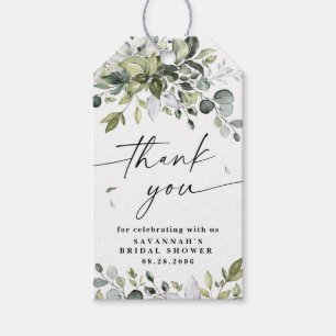 Elegant Greenery Rustic Eucalyptus Thank You Favou Gift Tags