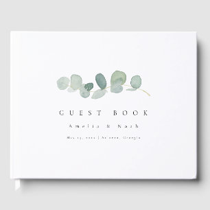 Elegant Greenery Wedding Guest Book