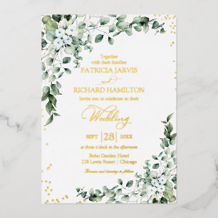 Elegant Greenery Wedding Watercolor