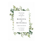 Elegant Greenery Wedding Welcome