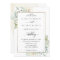 Elegant Greenery with Watercolor Stains Wedding