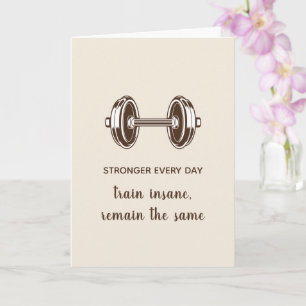 Elegant Greeting Card train insane
