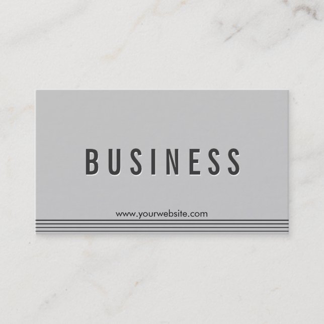 Elegant Grey Apps developer Business Card (Front)
