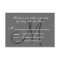 Elegant Grey Grey Monogram Wedding RSVP Card