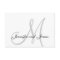 Elegant Grey Grey Monogram Wedding RSVP Card