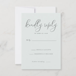 Elegant Grey Minimalist Invitations