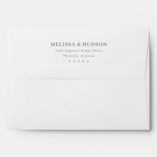 Elegant Grey Minimalist Typographic Envelope