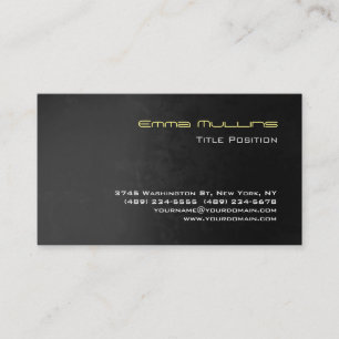 Elegant Grey Modern Impressive Trendy Business Card