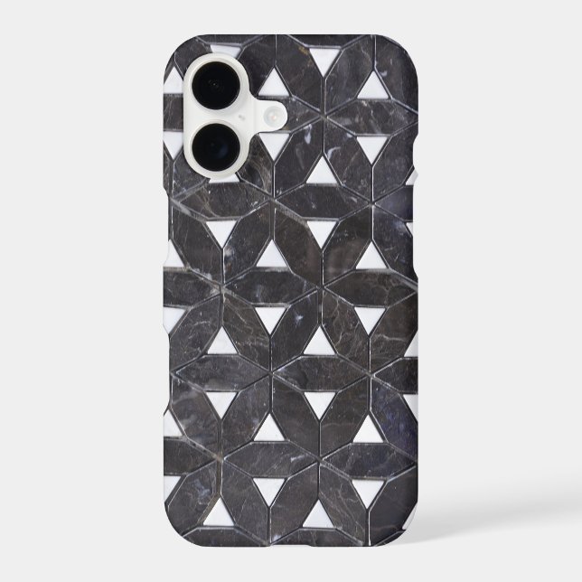elegant Grey Mosaic flower of life Tile pattern (Back)