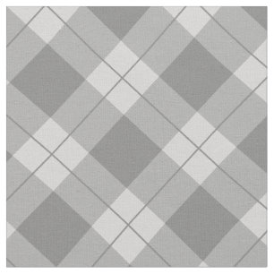 Elegant Grey Plaid   Fabric