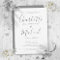 Elegant Grey Signature Script Engagement Party  