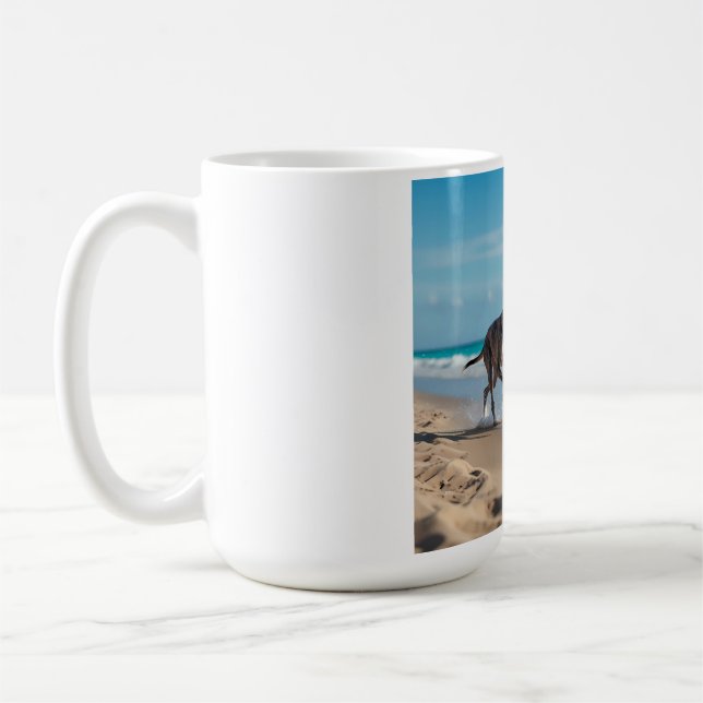 Elegant Greyhound Coffee Mug (Left)