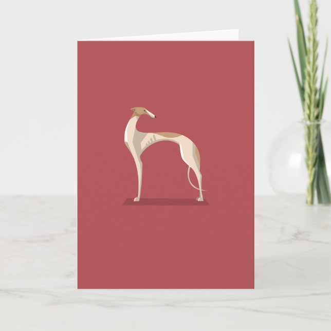 Elegant greyhound gift card (Front)