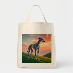 Elegant Greyhound Grocery Tote