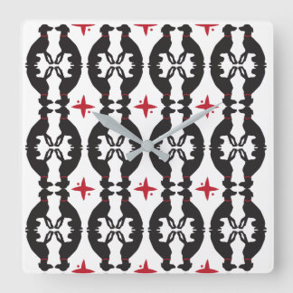 Elegant Greyhound Pattern Clock