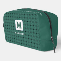 Elegant Greyish Green Toiletry Bag for Man/Father