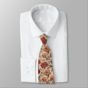 Elegant Groomsman Gift Carnation Tie