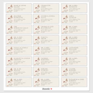 Elegant Guest Address Labels