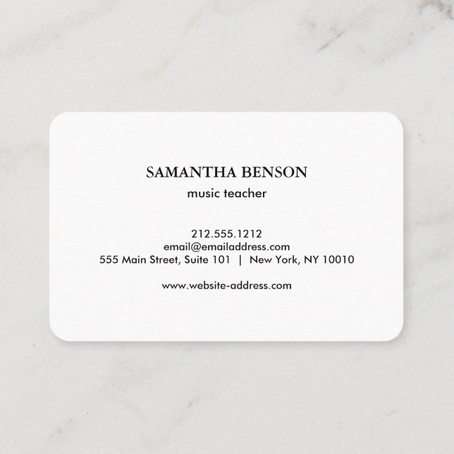 Elegant Guitar Lake Shadow Landscape Music Love  Business Card (Back)