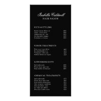 Elegant Hair Salon Black Price List
