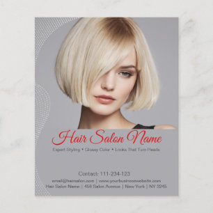 Elegant Hair Salon Flyer – Customizable Services