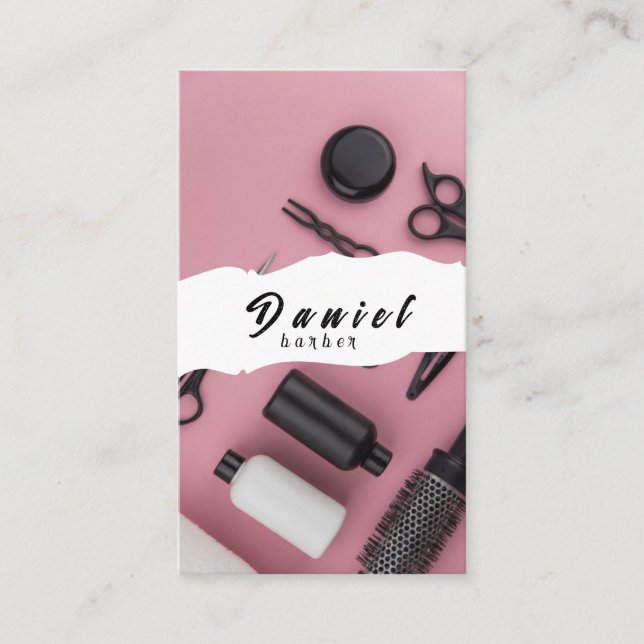 Elegant Haircuts for Your Success Business Card (Front)