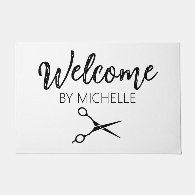 Elegant   Hairstylist Salon Name      Doormat (Front)