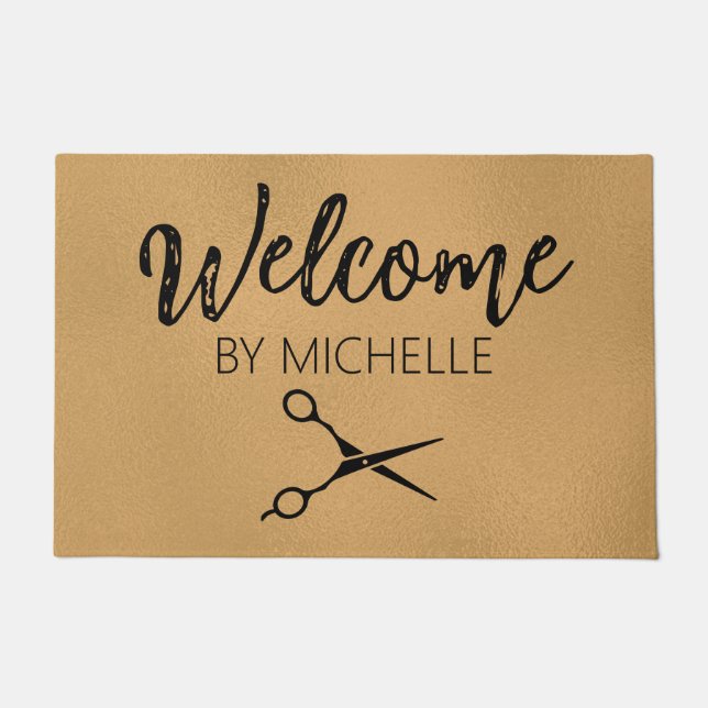 Elegant   Hairstylist Salon Name      Doormat (Front)