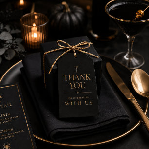 Elegant Halloween Cocktail Party Gift Tags