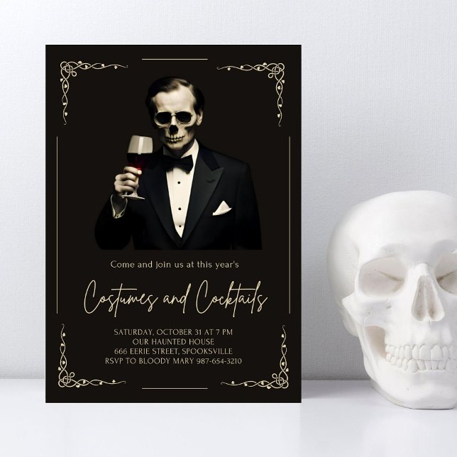Elegant Halloween Costume Party Invitation (Creator Uploaded)