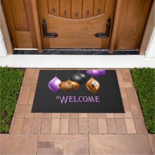 Elegant Halloween Party Doormat