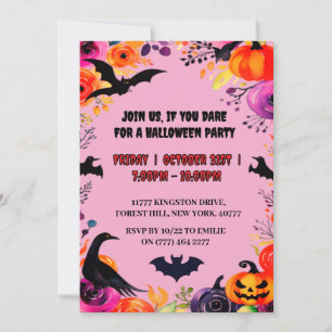 Elegant Halloween party Invitation