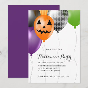 Elegant Halloween Party  Invitation