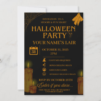 Elegant Halloween Party Invitation – Spooky Night