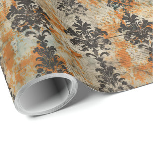 Elegant Halloween Toile Wrapping Paper