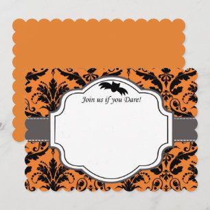 Elegant Halloween Wedding Invitation