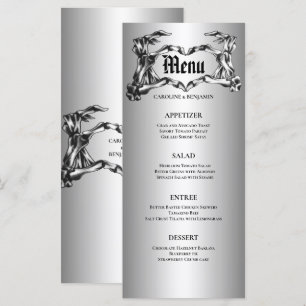 Elegant Halloween Wedding Menu