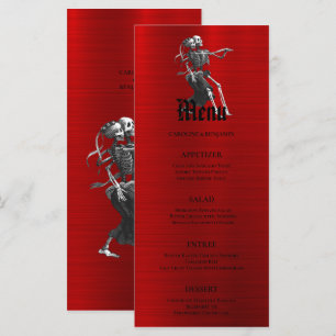 Elegant Halloween Wedding Menu