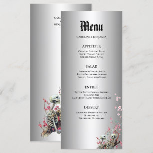 Elegant Halloween Wedding Menu