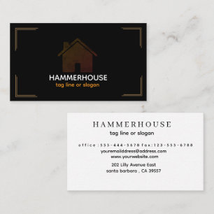 Elegant HammerHouse Business Card canstruction