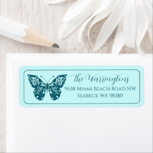 Elegant Hand Drawn Botanical Butterfly