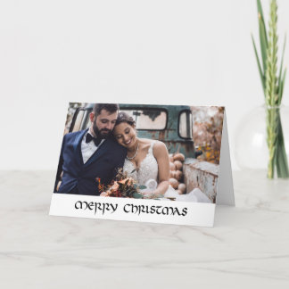 Elegant Hand Drawn Classic Calligraphy Christmas Card