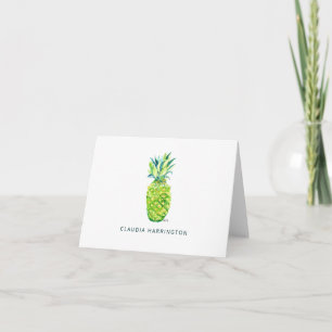 Elegant Hand-Drawn Pineapple Blank Botanical Card