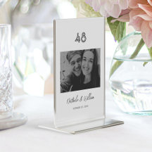Elegant Hand-Lettered Couple's Name Photo