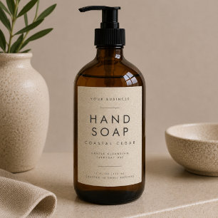 Elegant Hand Soap Body Wash Label